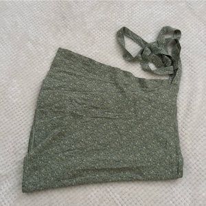 Brandy Melville Genevieve green wrap skirt